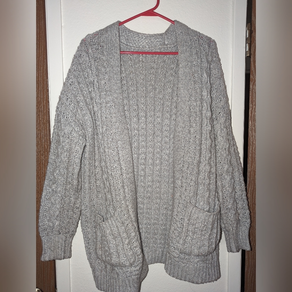 Light gray cradigan